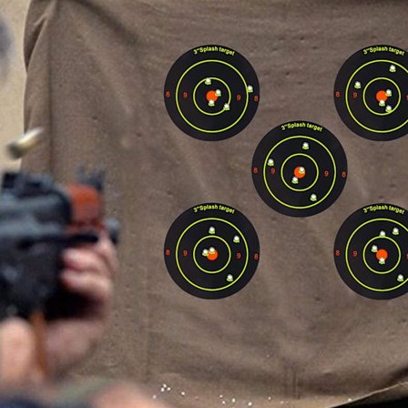 200 stk./rulle Skydeskiver Selvklæbende Skydeskiver Splatter R