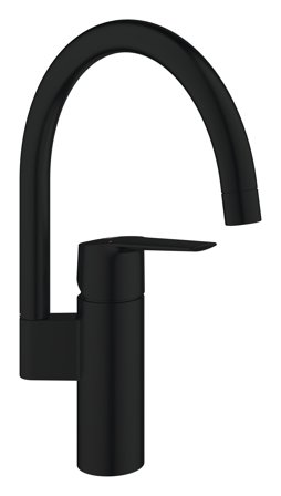 Grohe Start 304692430 Køkkenbatteri lang tud, mat sort Uden maskinafbrydning, Badeværelse