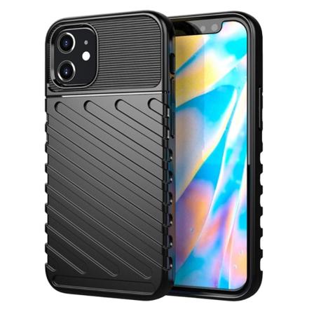 Thunder Twill Texture Skal iPhone 12 Mini - Svart Black
