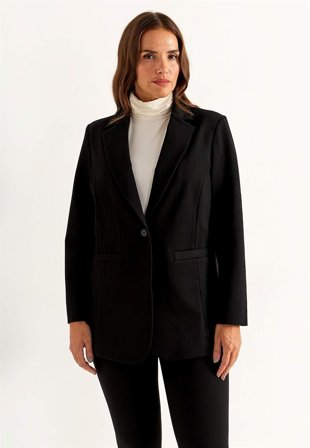 Cellbes of Sweden - Trikåkavaj Premium i Punto di Roma-trikå Mona - svart - för damer - 54/56