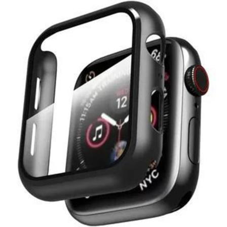 2-pakning Apple Watch 38/40/42/44 mm - Fulldekkende Beskyttelsesglass Svart