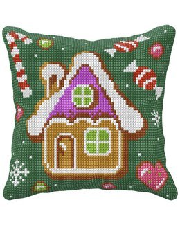 Stickpackung Kissen Lebkuchenhaus - Orchidea