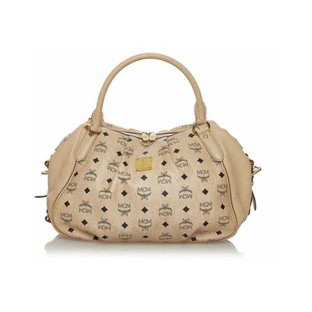 MCM Pre-owned, Pre-owned Handbags Beige, Dames, Maat:ONE Size