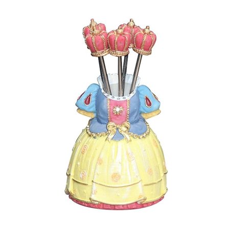 Köks Salladsgaffel Fruktgaffel Téggaffel Snacks Kak Dessert Servering Hållbar