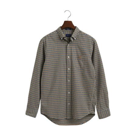 Gant Overhemd , Grijs , Heren , Maat: 2XL