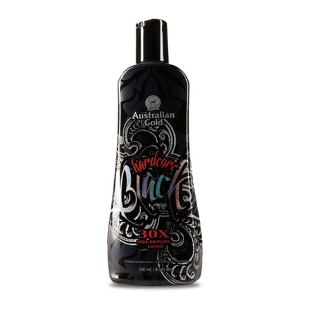 Australian Gold Hardcore Black 250ml - Preparatore Abbronzatura