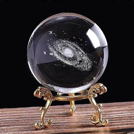 Krystalkugle med stativ K9 krystal sfære meditation healing Feng Shui krystalkugle