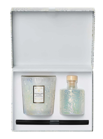 Voluspa Sparkling-Cuvee Gavesett Duftlys+Diffuser