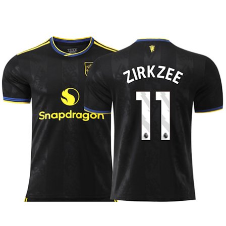 25-26 Manchester United F.C. Bortedrakt Tredje NO.11 ZIRKZEE Fotball T-skjorte S-2XL