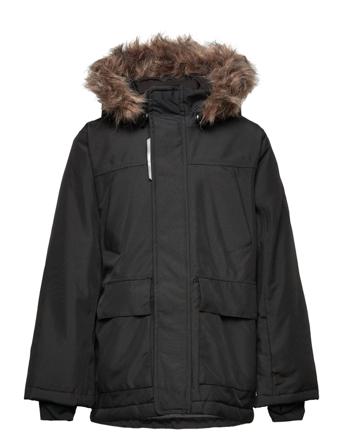 Nkmsnow10 Jacket Solid Fo Outerwear Snow/ski Clothing Snow/ski Jacket Svart Name It