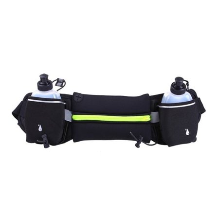 Hydreringsbælte med 2 flasker og praktisk lomme