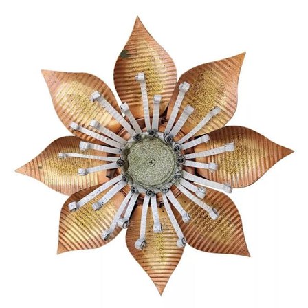 Väggdekoration Metallblomma A A