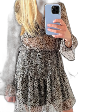 Leopard klänning från zara