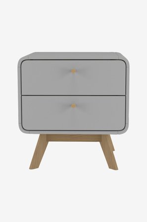 Loft24 - Nattbord Cassie - Grå - Nattbord - Fra Homeroom
