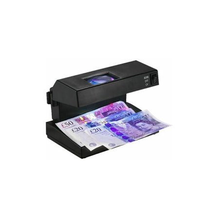 Desktop falskmøntdetektor tæller sedler seddelkontrolmaskine understøtter ultraviolet UV og vandmærkedetektering med forstørrelsesglastester