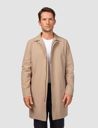 Shaping New Tomorrow - Waterproof Trench Coat - Sand Grain - Herre - Størrelse M