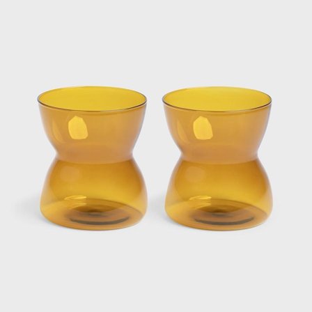 Klevering Totem Glass Amber 2stk