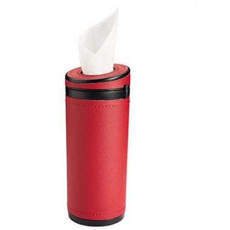 Punainen - 18*7*7cm,1kpl Auton nenäliinapaketti, PU-nahkainen nenäliinapidike, Auton nenäliinapidike, Toimisto Kylpyhuone Auton nenäliinapidike