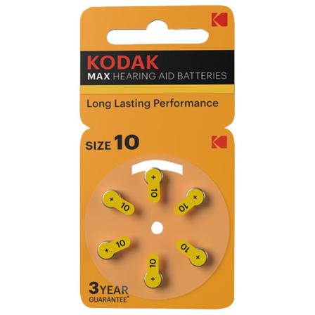 6-pack Hörapparatsbatteri Stl. 10/pr70 / P10 Silver