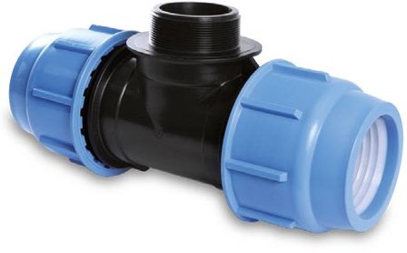 Georg Fischer 3004080982 PEM-kobling PP, T-stykke, plast-utvendig gjengeplast 25 x G20, Installasjon
