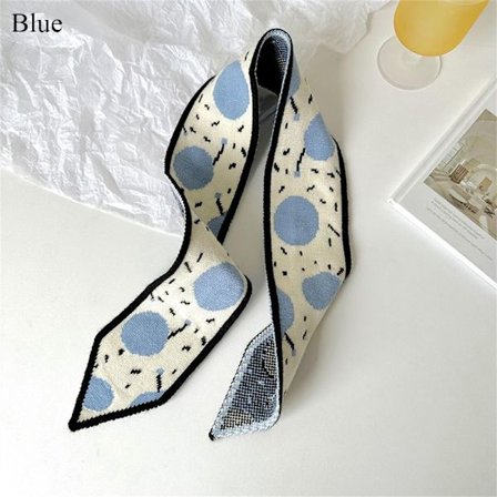 Lille Tørklæde Strik Sjal Tørklæde BLÅT