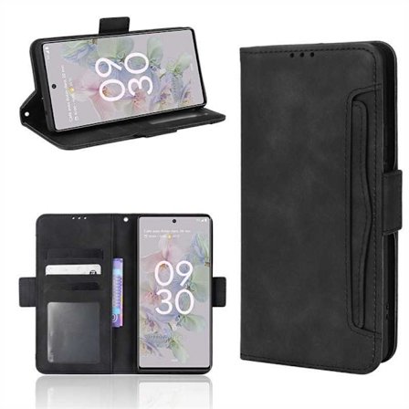 Google Pixel 7 lompakkokotelo PU-nahkainen 6-POCKET Winston V3