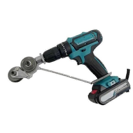 Elektrisk Drillplatekutter Dobbelthode Platemetall Nibbler Kutter Kompatibel Kutte Stål/Legering/Pla