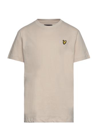 Classic T-Shirt T-shirts Short-sleeved Beige Lyle & Scott Junior*Betinget Tilbud