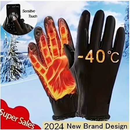Mænds Vinter Udendørs Sports Handsker Cykling Anti-Slip Touch Screen Kørsel Fiskeri Handsker Ski Vandafvisende Touch Screen Handsker - Hold Dine 