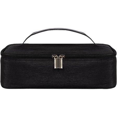 Liten bærbar isolert matpose - Matlagringspose, frysebar matboks, egnet for kontor, skole og piknik (svart)