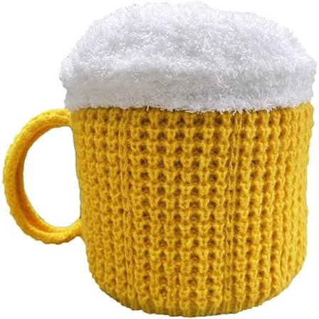 Morsomme luer for menn og kvinner, beanie, varm strikket vinterlue, julelue, morsomme gaver til ham/henne