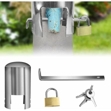 Isolerad Trädgårdsslang och Hem Slangskydd och Överdrag - Vattenbesparande, Utomhus Kranlås, Kranlåssystem - Förhindrar Användning och Vandalism