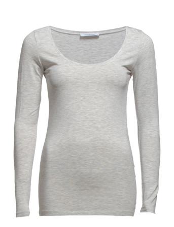 Sik Solid 265 T-shirts & Tops Long-sleeved Hvit Samsøe Samsøe