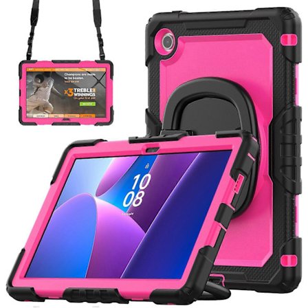 Lenovo Tab 10.1 TB-311XU/Tab TB311FU -jalustakotelo PC + silikonitablettisuojus olkahihnalla