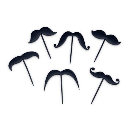 Fred Lip Service Moustache Party Picks 6 pcs.