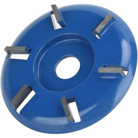 Stump Remover Vinkelsliper Treskjæringsskive 6 Tenner Motorsagskutter Trefreseverktøy Blad (Flatt Blad)