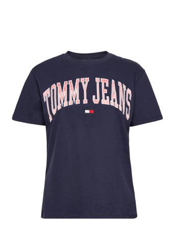 Tjw Rlxd Collegiate Logo Ss T-shirt Top Navy Tommy Jeans