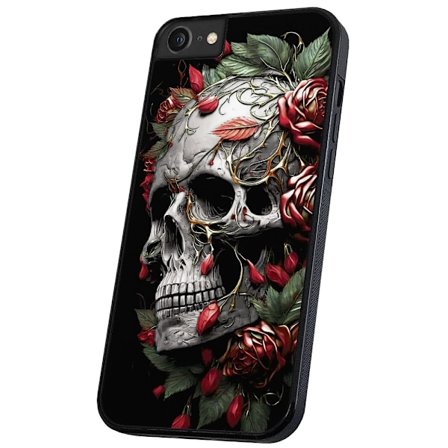 iPhone 16e - Skal/Mobilskal Skull Roses