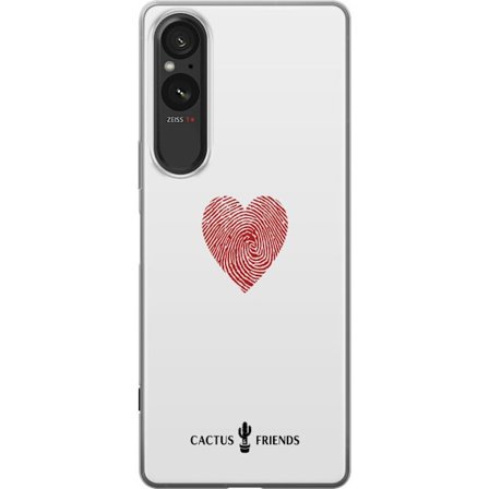 Kompatibelt Mobildeksel til Sony Sony Xperia 5 V Cactus and Friends - Fingerprint Love