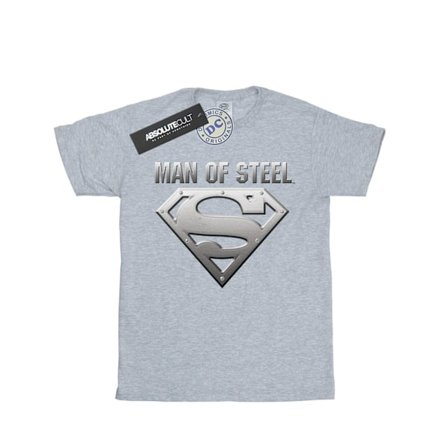 DC Comics Boys Superman Man Of Steel Shield T-Shirt 7-8 år S