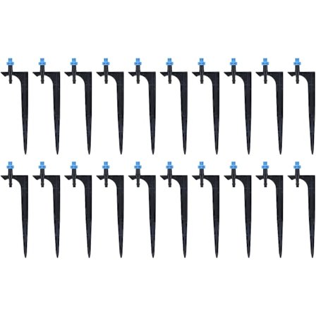 Puutarhan kastelujärjestelmä, 20 kpl/pussi kastelutipan, maahan upotettava hedelmäpuiden tippakastelu, puutarhanhoitoon (90 astetta männällä)