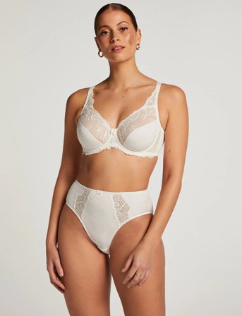 Hunkemöller Diva High Knickers - White - M