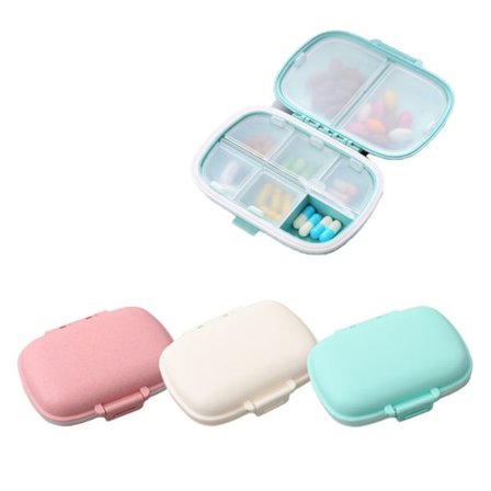 3 stk Pill Organizer Pilleetui til daglig pillebeholder