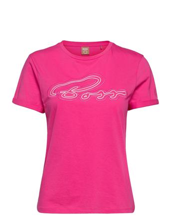 C_Esummer T-shirts & Tops Short-sleeved Rosa BOSS