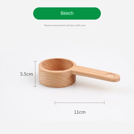 Kaffeskopa i trä Köksmåttskedar SBEECH BEECH