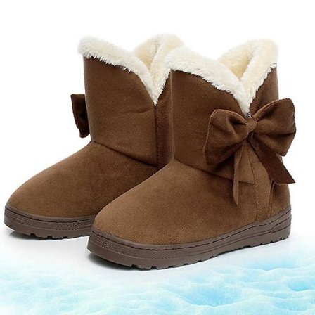 Damstövlar, Vintervärmare plysch Slip On Ankel Boots