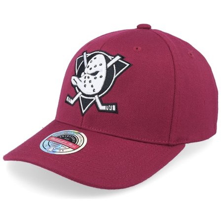 Mitchell & Ness - NHL Rouge adjustable Casquette - Anaheim Ducks Burgundy Adjustable @ Hatstore