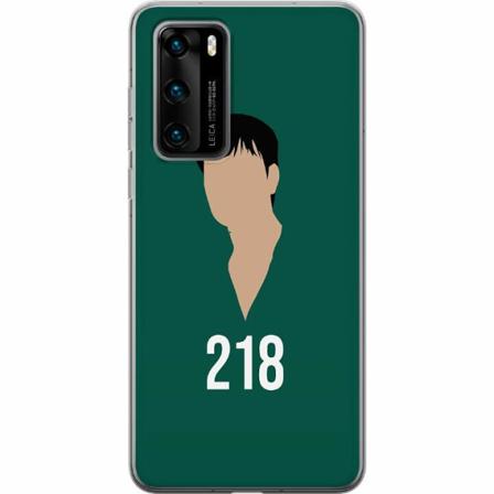 Huawei P40 Genomskinligt Skal Squid Game