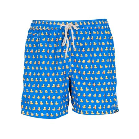 MC2 Saint Barth, Lighting Micro Fantasy Ducky Shorts Blauw, Heren, Maat:L,print