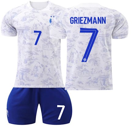 Frankrike bort 22 23 fotbollströja NO.7 Griezmann